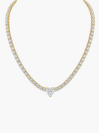 Tennis Middle of Heart Necklace