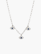 Evil Eye Trio Necklace