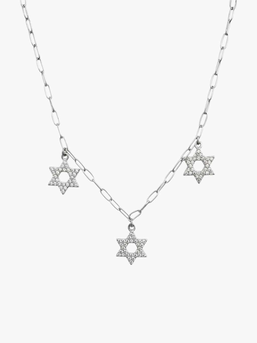 Star David Trio Necklace