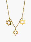Star David Classic Trio Necklace