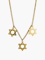 Star David Classic Trio Necklace