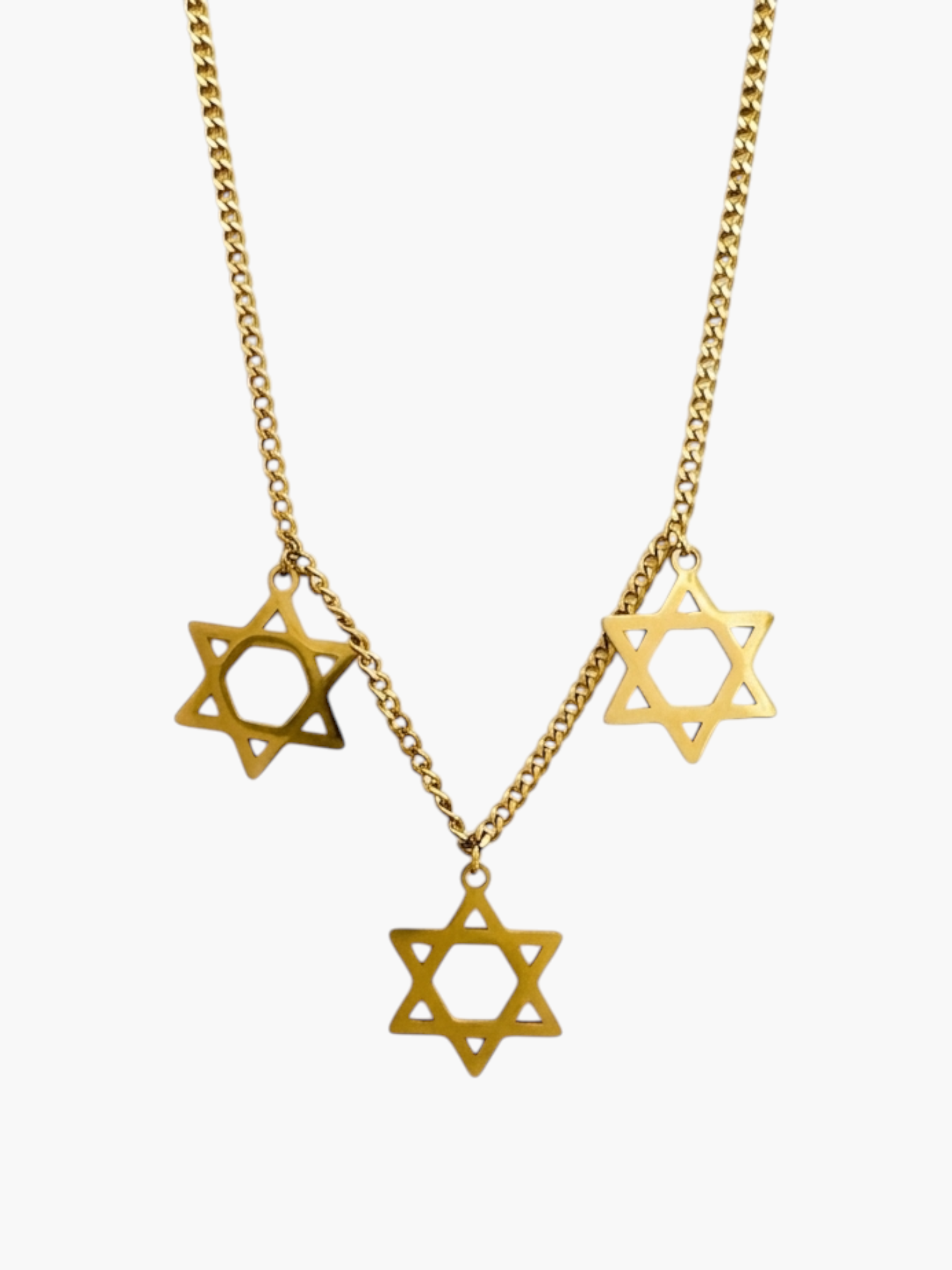 Star David Classic Trio Necklace