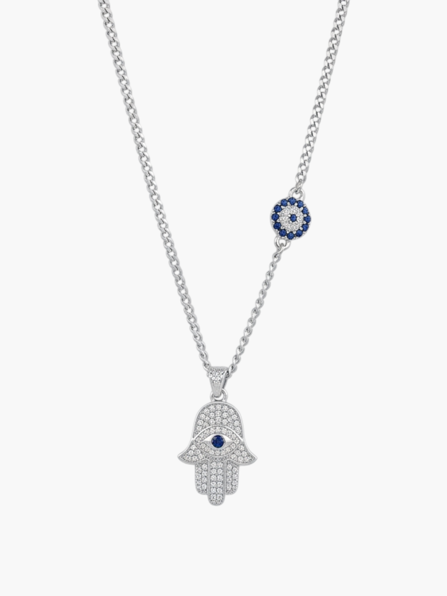 Hamsa with Evil Eye Charm Necklace