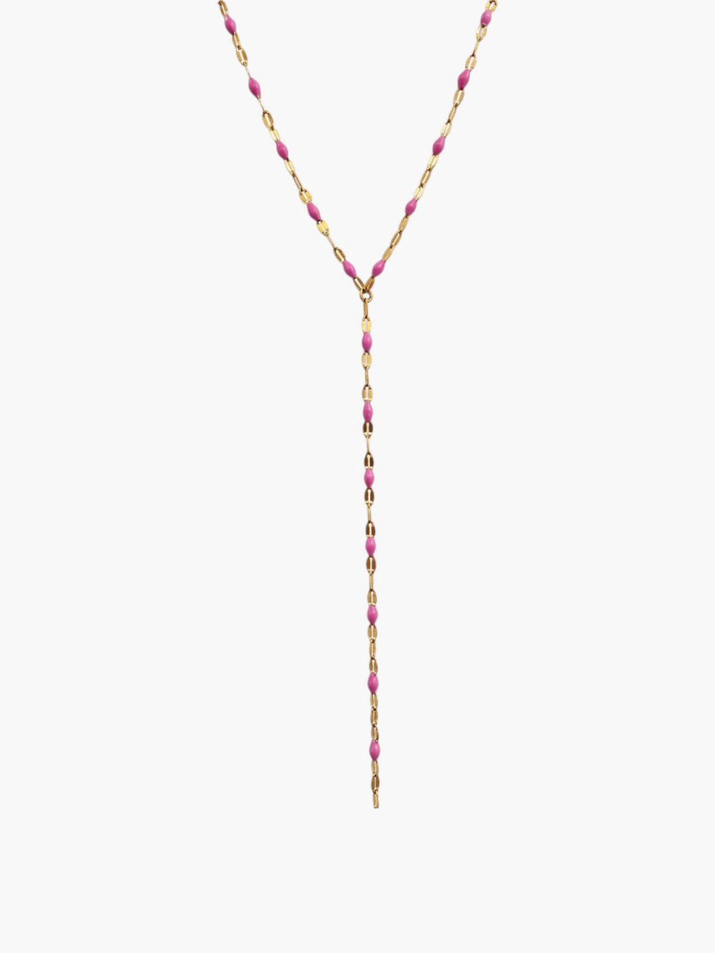 Lariat Lip Colors Chain Neklace