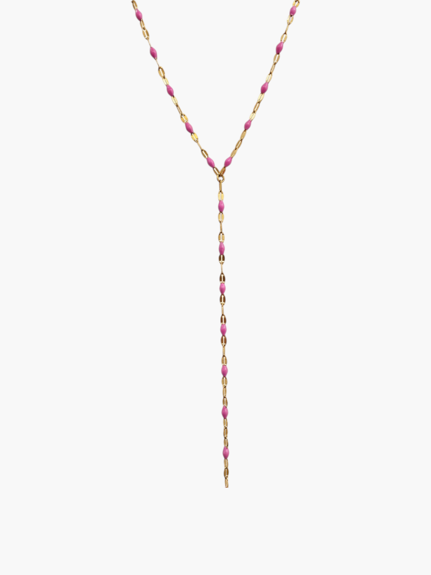 Lariat Lip Colors Chain Neklace