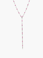 Lariat Lip Colors Chain Neklace
