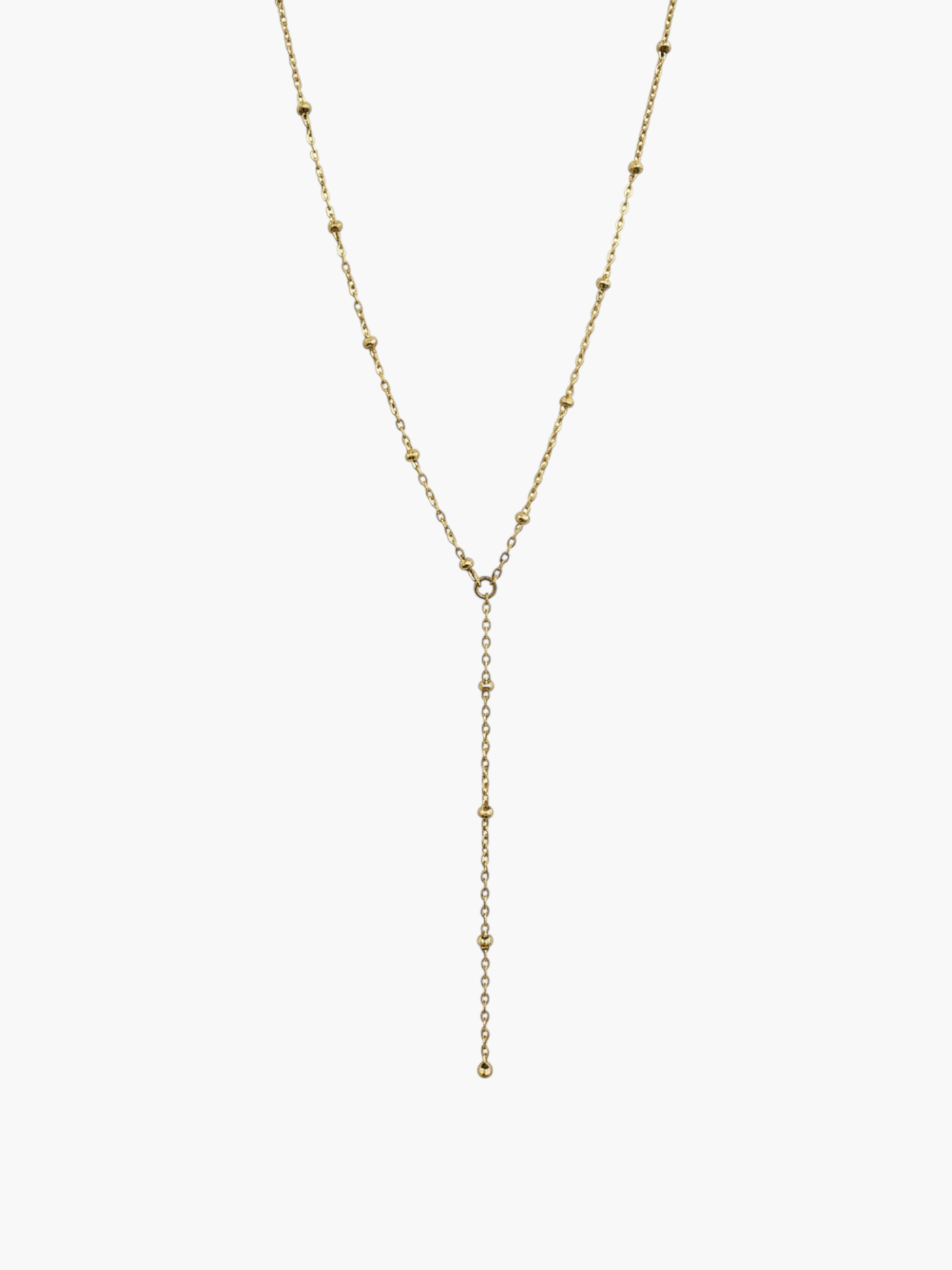 Lariat Ball Chain Necklace