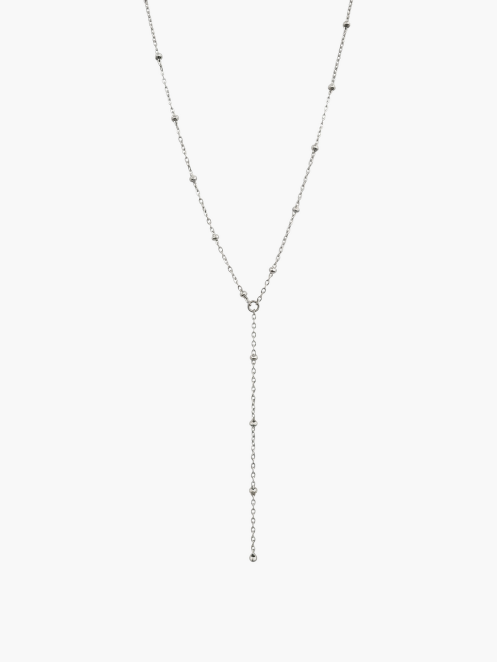 Lariat Ball Chain Necklace