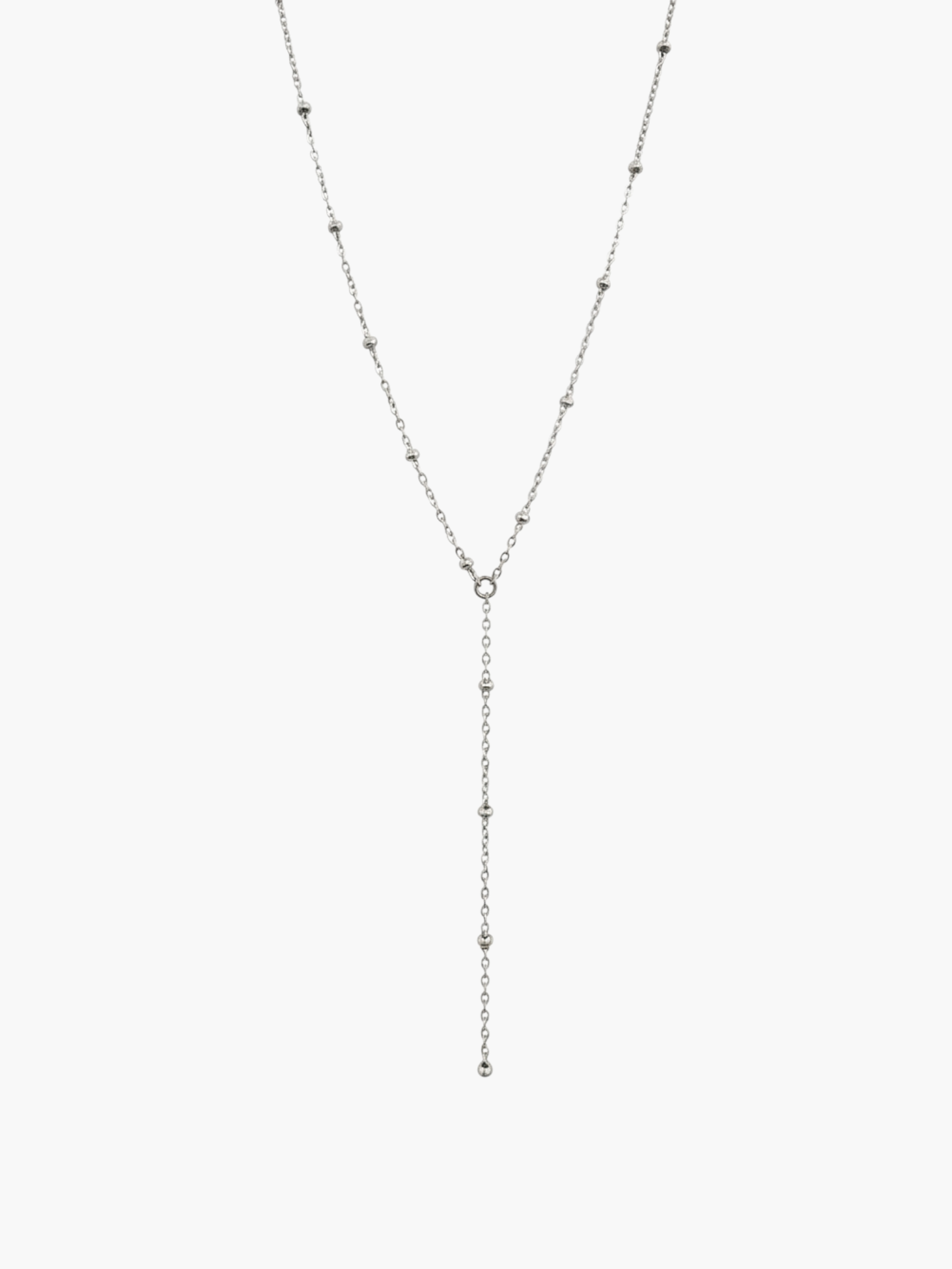 Lariat Ball Chain Necklace