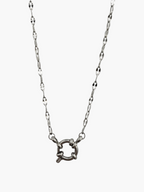 Carabiner Round Spring Ring Lip Chain Necklace