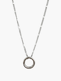 Carabiner Round White Chain Necklace