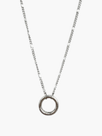 Carabiner Round White Chain Necklace