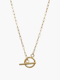 Toggle Thin Paperclip Chain Necklace
