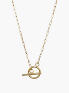 Toggle Thin Paperclip Chain Necklace