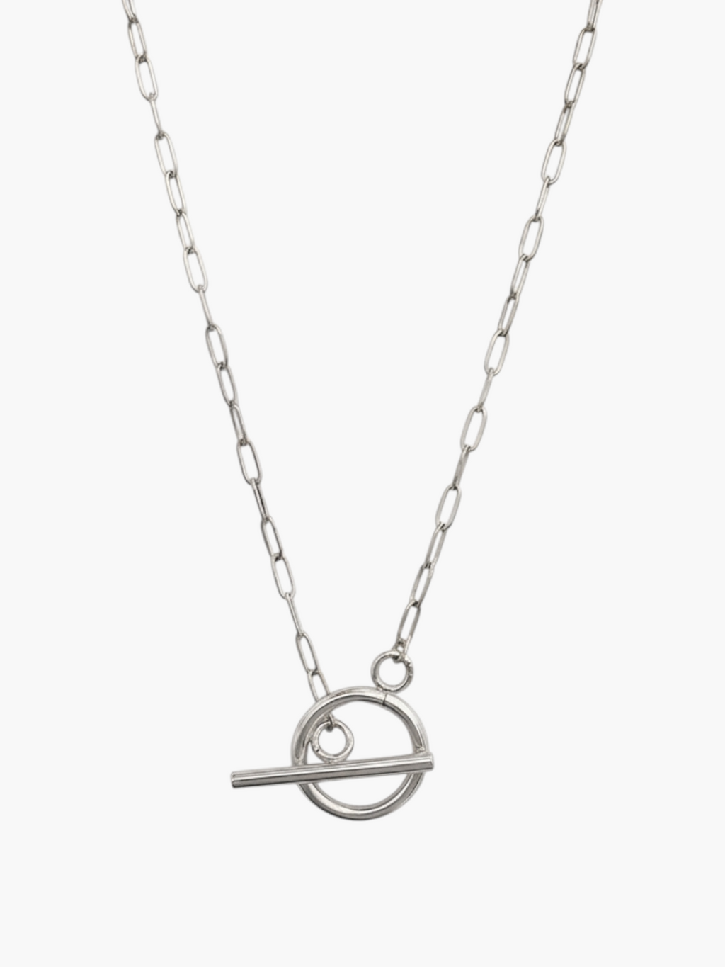 Toggle Thin Paperclip Chain Necklace