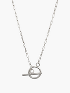 Toggle Thin Paperclip Chain Necklace