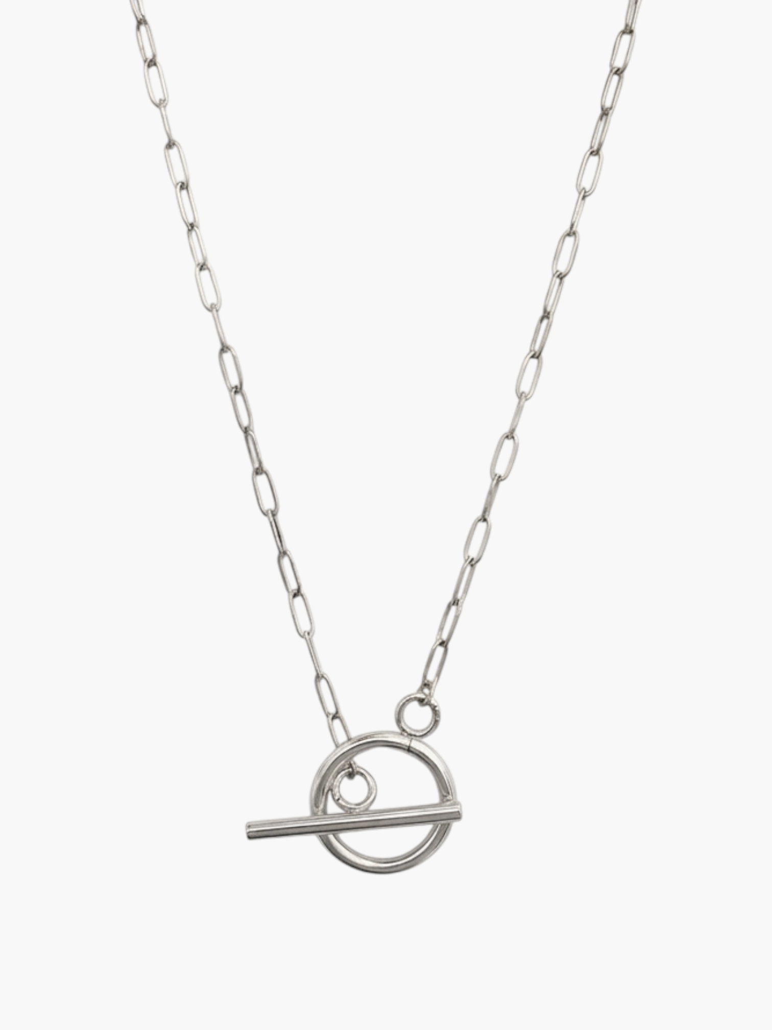 Toggle Thin Paperclip Chain Necklace