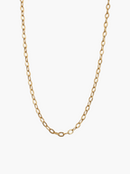 Texture Oval Chain Necklace