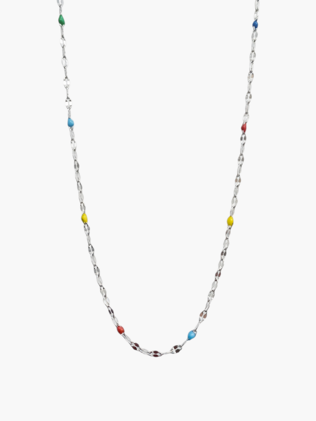 Lip Thin Colorful Chain Necklace
