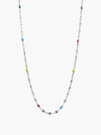 Lip Thin Colorful Chain Necklace