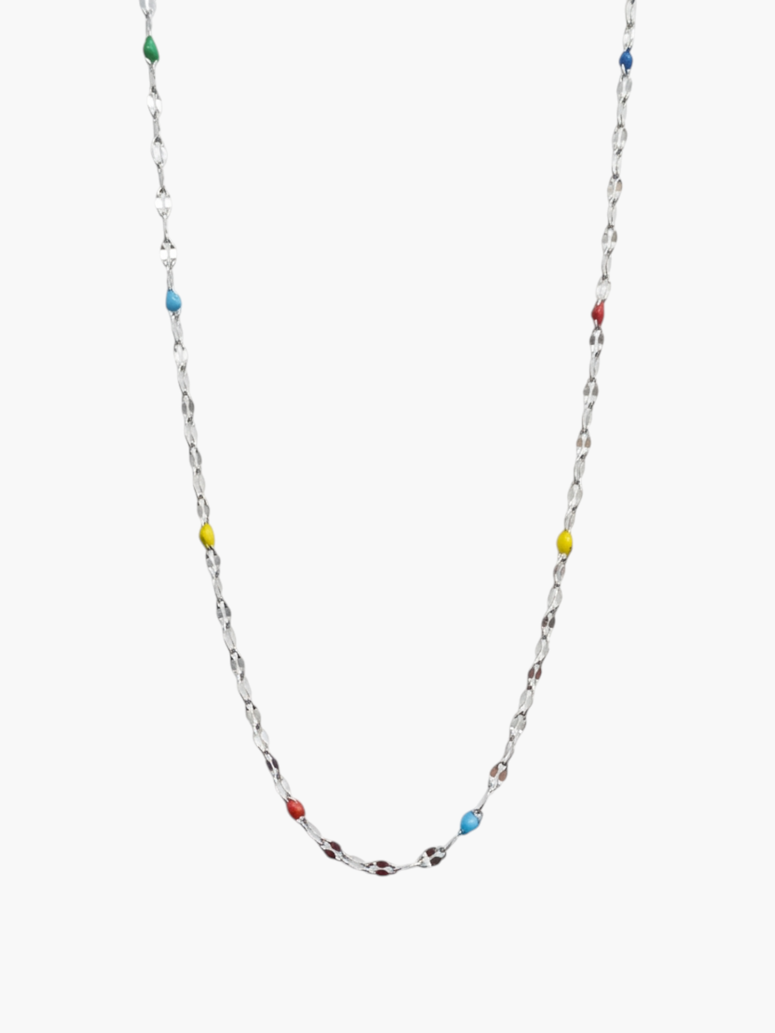 Lip Thin Colorful Chain Necklace