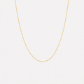 Thin Diamond Cut Lip Chain Necklace