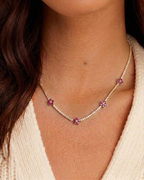 Tennis Flower Necklace
