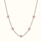 Tennis Flower Necklace