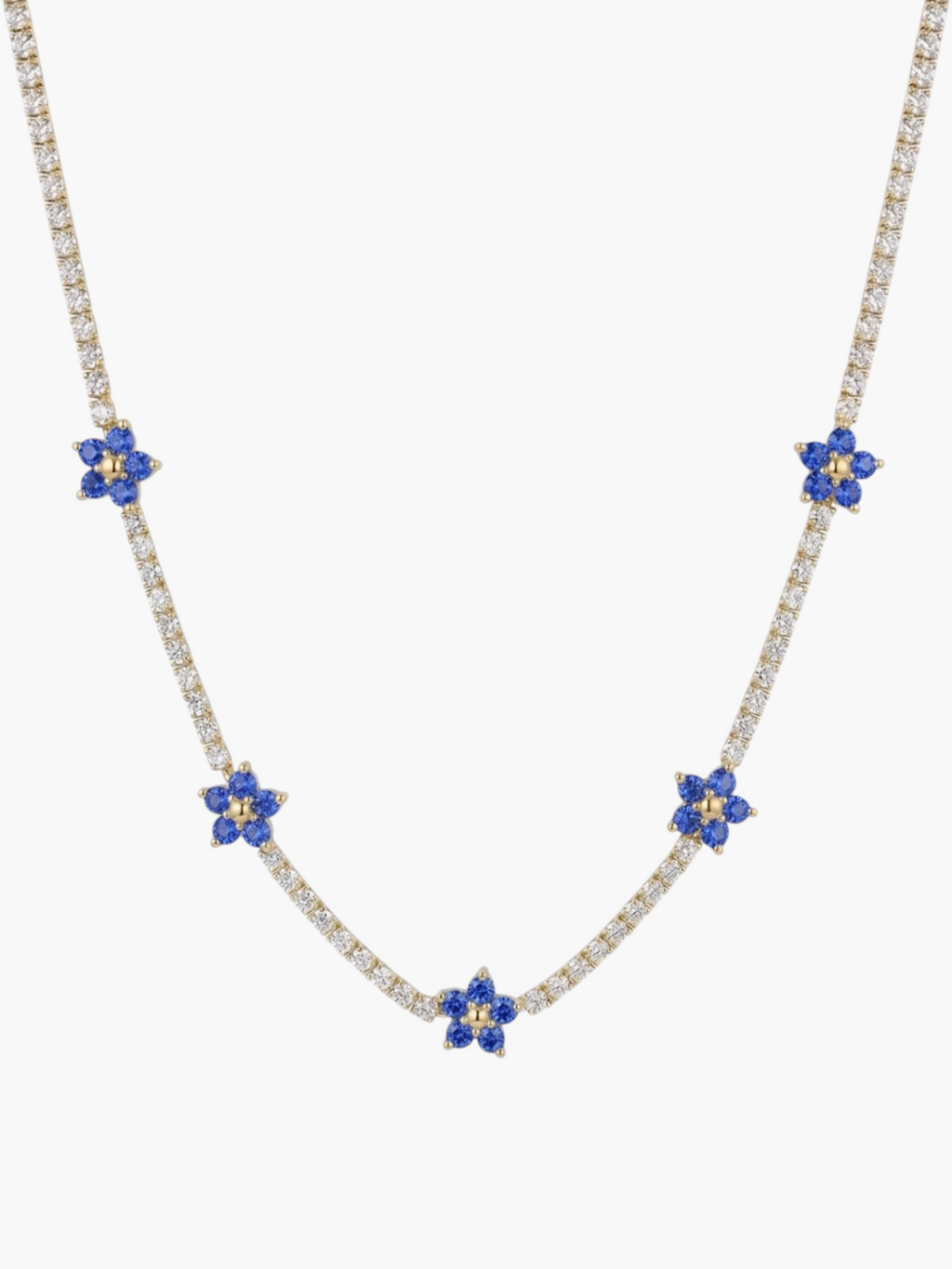 Tennis Flower Necklace