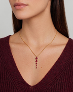 Tennis Five Links Thin Curb Chain Necklace