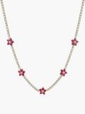 Tennis Flower Necklace