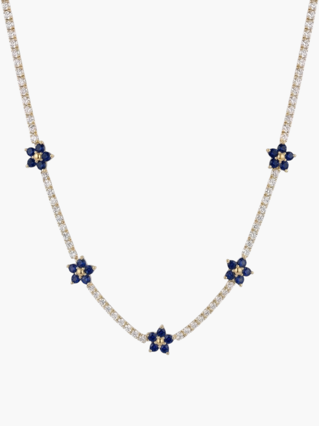 Tennis Flower Necklace