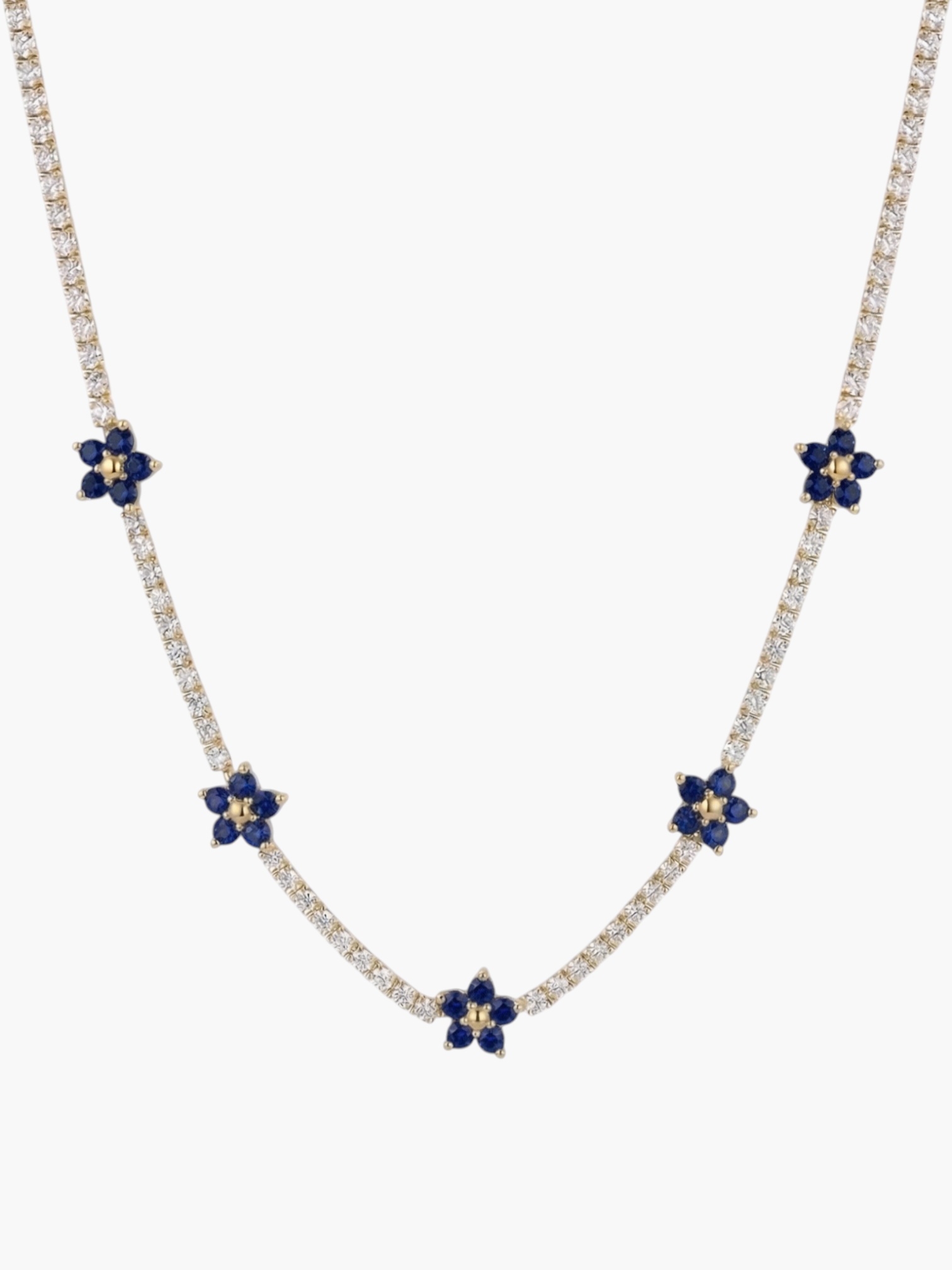 Tennis Flower Necklace