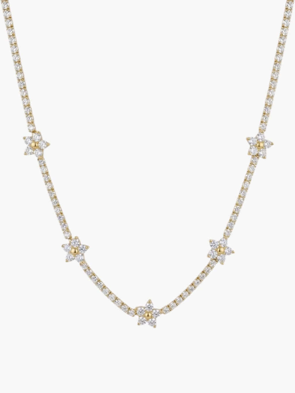 Tennis Flower Necklace