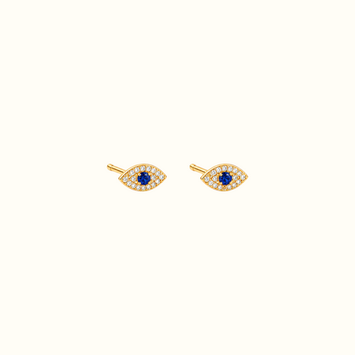 DUGO 925 Sterling Silver Evil Eye Stud Earrings – view 1