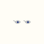 DUGO 925 Sterling Silver Evil Eye Stud Earrings – view 5