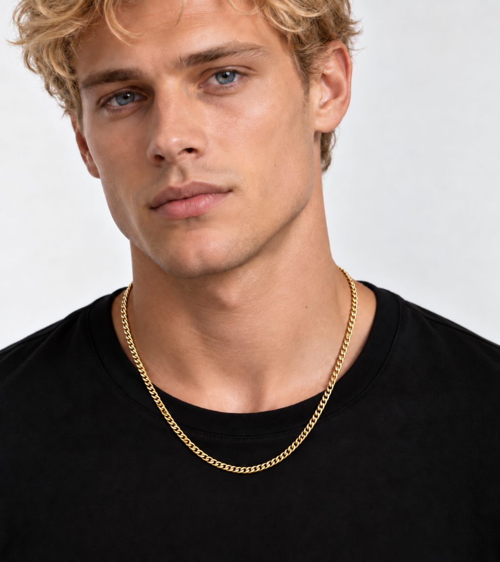 DUGO Cuban Diamond Cut Chain For Men – view 1