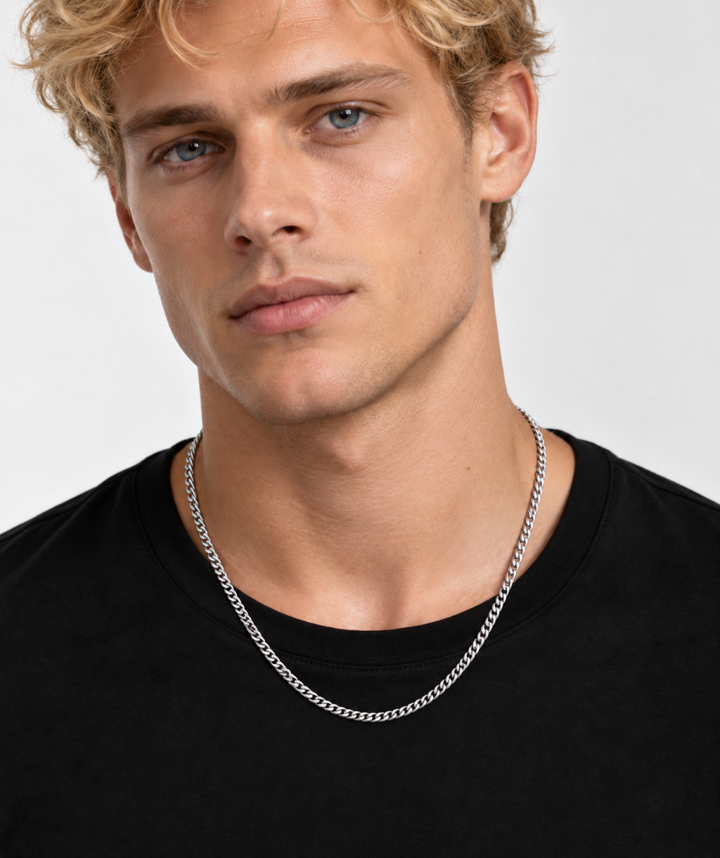 DUGO Cuban Diamond Cut Chain For Men – view 4