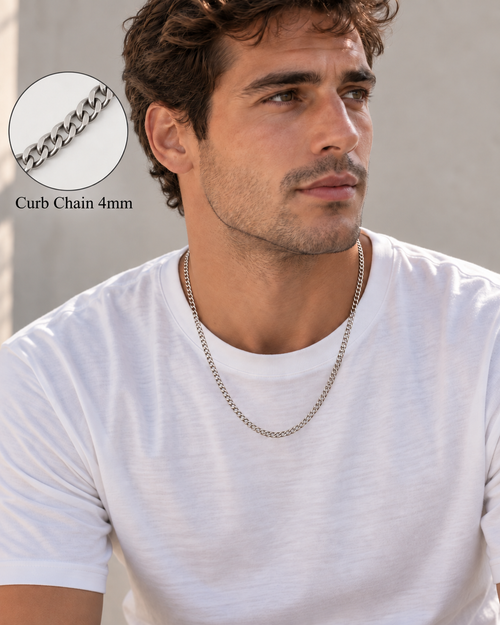 DUGO Curb Necklace For Men – view 2