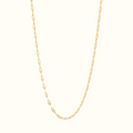 DUGO gold diamond cut lip chain necklace with a delicate and modern link design for elegant layering.