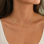 DUGO Diamond Cut Lip Chain Necklace – view 4