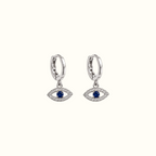 DUGO Evil Eye Huggie Hoop Earrings – view 2
