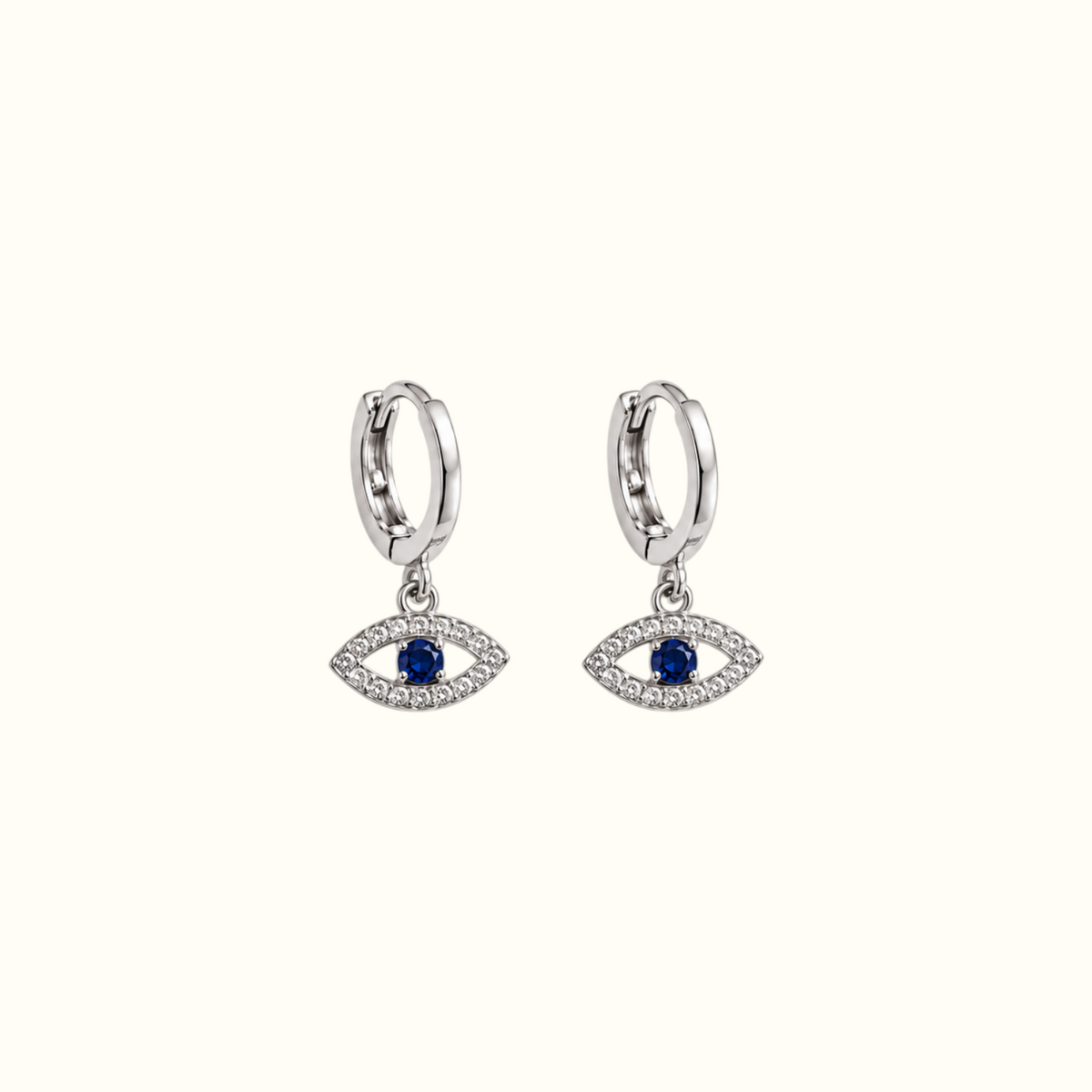 DUGO Evil Eye Huggie Hoop Earrings – view 2