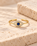 DUGO Evil Eye Ring Adjustable – view 3