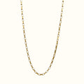 DUGO 18K gold-filled Venetian box chain necklace in a classic link design, durable and tarnish-resistant.