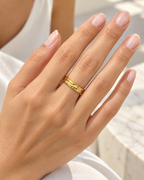 DUGO Hammered Band Ring Adjustable – view 5