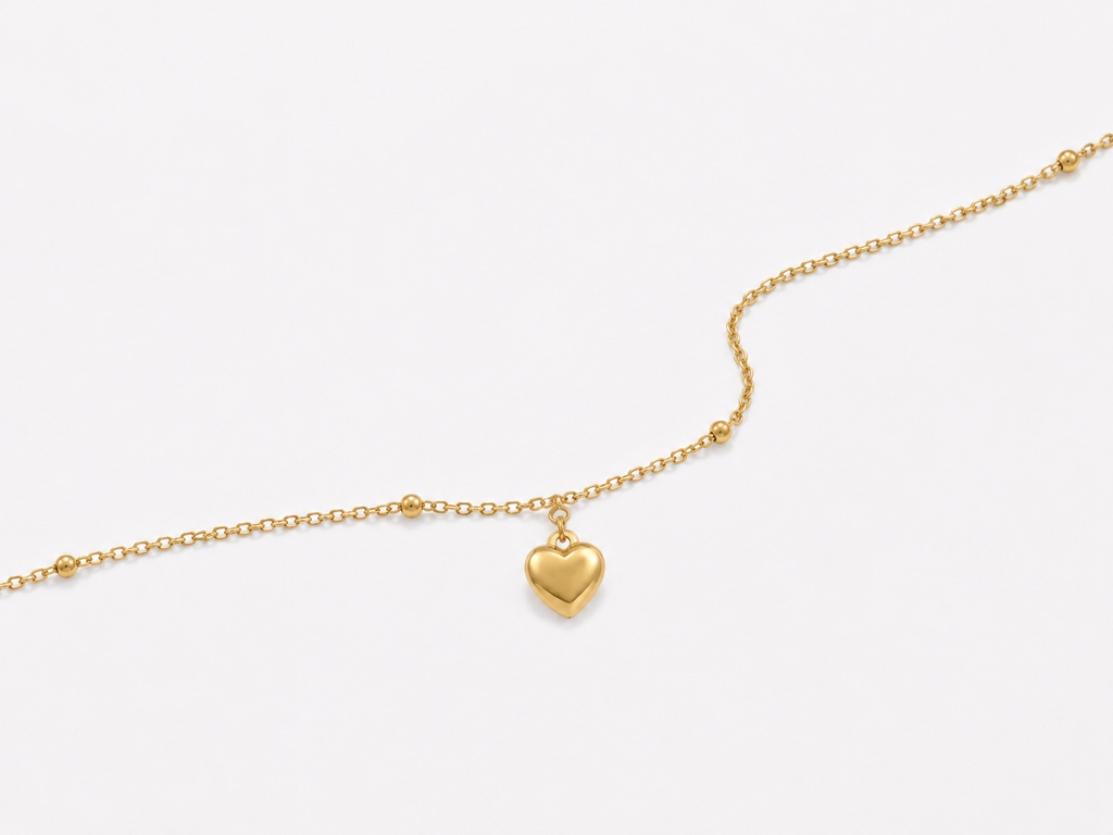 DUGO Heart Charm Anklet – view 3