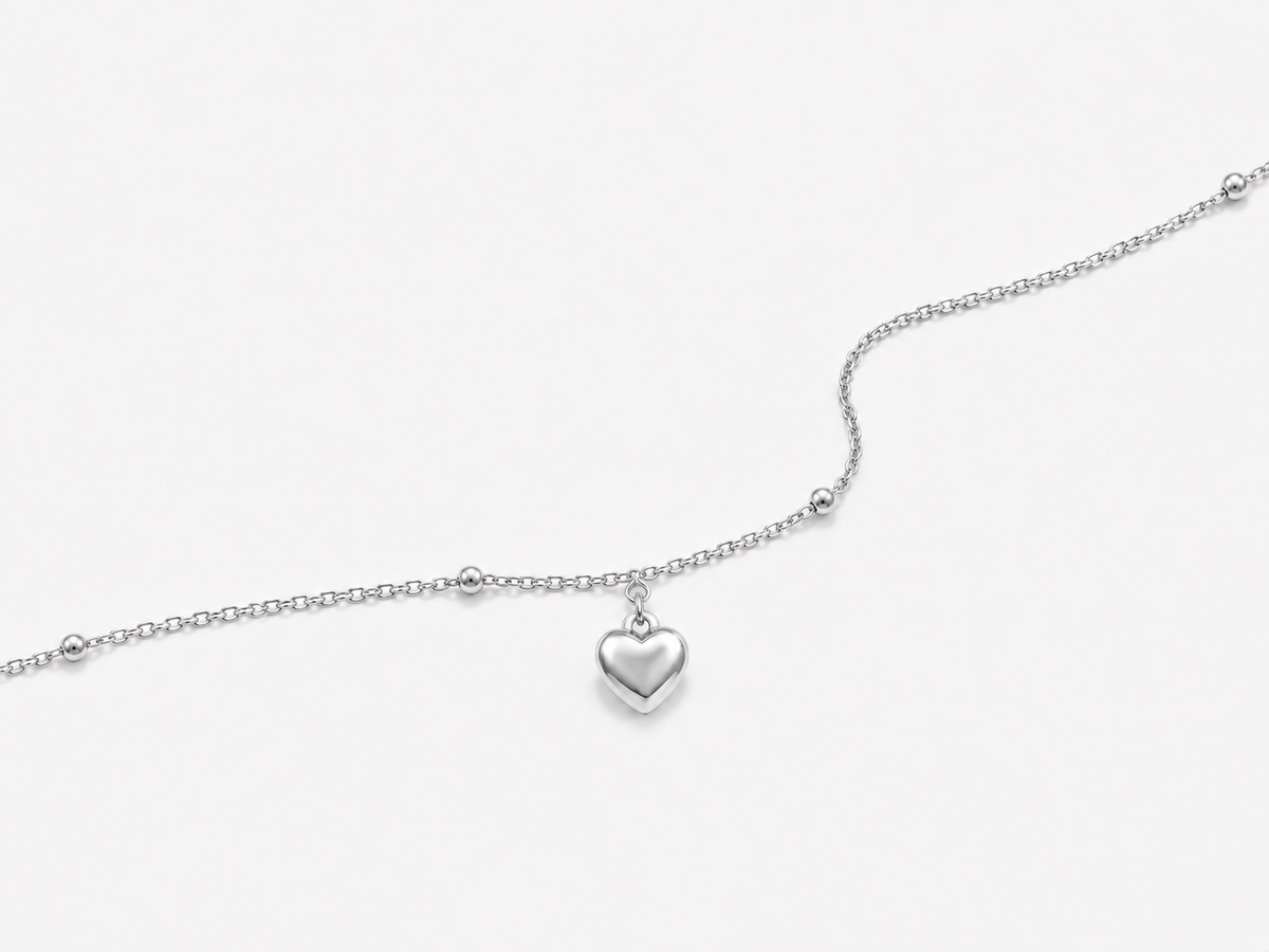 DUGO Heart Charm Anklet – view 6