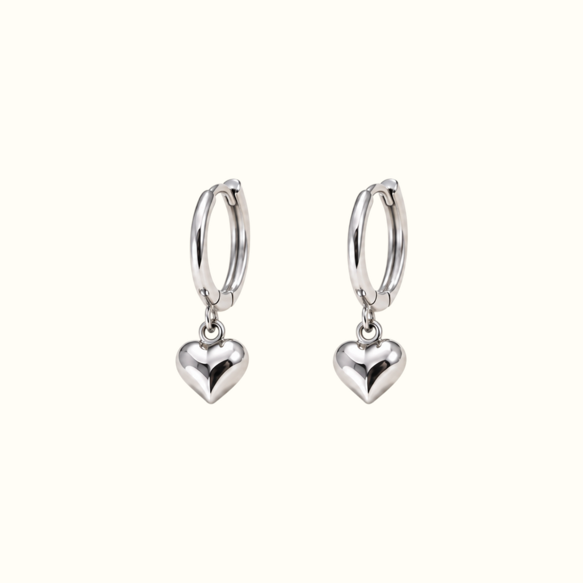 DUGO Heart Hoop Earrings – view 2