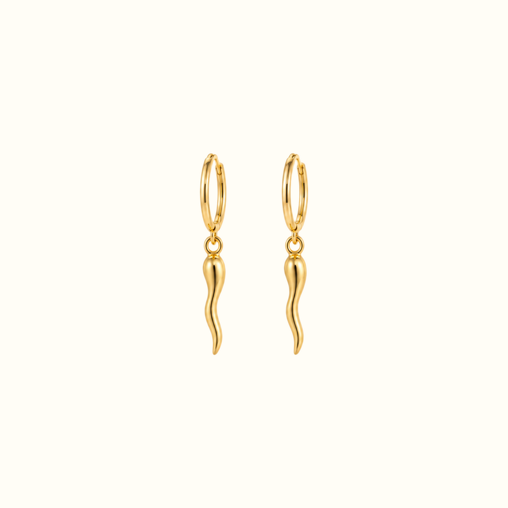 DUGO Italian Horn Earrings – view 1